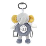 Jucarie de plus cu inel pentru agatat Elefant Gri 24 cm 0 luni+