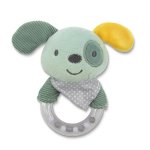 Jucarie de plus zornaitoare 0 luni+ Catelus Verde 11 cm