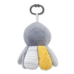 Jucarie din plus cu zornaitoare si zona fosnaitoare Octopus Natural Grey 0 luni+