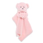 Jucarie din plus potrivita pentru imbratisare si linistire Bear Pink Natural 0 luni+