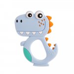 Jucarie pentru dentitie din silicon Coccorito Dino Bleu