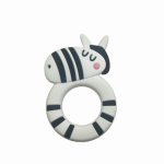 Jucarie pentru dentitie din silicon Coccorito Zebra