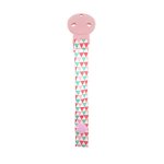 Lant cu clips pentru suzeta 0 luni+ Blush Pink