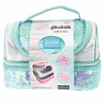Cutie termica matlasata cu paiete reversibile si interior impermeabil Lunch box Girabrilla Tiffany