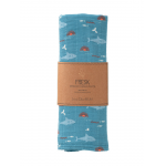 Muselina pentru copii model Rechin 120x120 cm