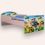 Pat pentru copii Paw Patrol varianta 3, 2-8 ani, 140x70 cm