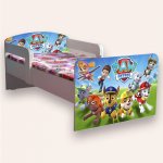 Pat pentru copii Paw Patrol varianta 2, cu manere, 2-6 ani, 130x60 cm