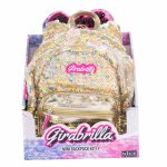 Rucsac mini Girabrilla Kitty Gold cu paiete reversibile