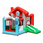 Saltea gonflabila Happy House cu loc de joaca cu bile, tobogan si spatiu pentru sarituri