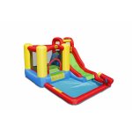 Saltea gonflabila Jump&Splash cu piscina, tun cu apa, tobogan si spatiu de catarat
