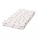 Saltea patut balansoar First Dreams 90x42x6 cm, spuma elastica, Bear and Pilow Beige