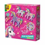 Set creativ cu margelute si abtibilduri Unicorni
