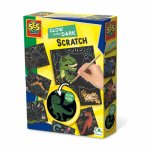 Set creativ de razuit dinozauri care stralucesc in intuneric