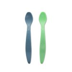 Set 2 lingurite Lorelli Verde Albastru flexibile cu maner lung si margine rotunjita