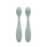 Set de 2 lingurite My Friend Iceberg Green cu margine rotunjita 6 luni+