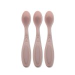 Set 3 lingurite Lorelli My Friend Mellow Rose margine rotunjita 6 luni+