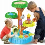 Set de joaca pentru copii, Arbore de apa Matadi, cu cascada pe 4 nivele, si accesorii specifice incluse, dimensiune 60 x 50 x 42 cm