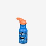 Sticla din otel pentru copii Klean Kanteen Kid Classic Narrow 355 ml cu capac sport flip Sharks in Shades