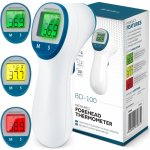 Termometru Non contact cu Infrarosu Berdsen Alb,afisaj al temperaturii in trei culori,afisaj LCD usor de citit,avertizare audio,maner ergonomic,Timp de masurare-1 secunda,Memorie 30 de masuratori cu inregistrare data si ora