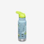 Termos din otel pentru copii Klean Kanteen Insulated Kid Classic Narrow 355 ml cu capac sport flip Launch Plan