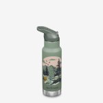 Termos din otel pentru copii Klean Kanteen Insulated Kid Classic Narrow 355 ml cu capac sport flip Mountain Space