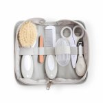 Trusa portabila de ingrijire a bebelusilor Saro Baby, Pentru siguranta si igiena bebelusului, cu toate necesare, 0 luni+, Grey