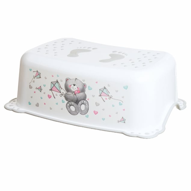 Set reductor toaleta si inaltator baie antiderapant, Maltex Baby, Bear Alb - 1 | YEO