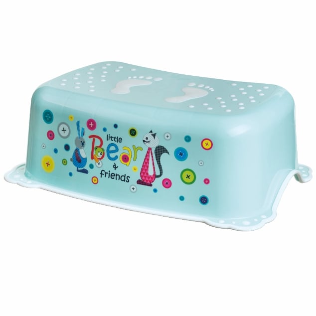 Set reductor toaleta si inaltator baie antiderapant, Maltex Baby, Bear and Friends Mint - 1 | YEO
