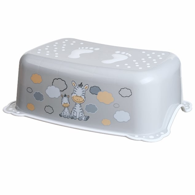 Set reductor toaleta si inaltator baie antiderapant, Maltex Baby, Zebra Gri - 1 | YEO