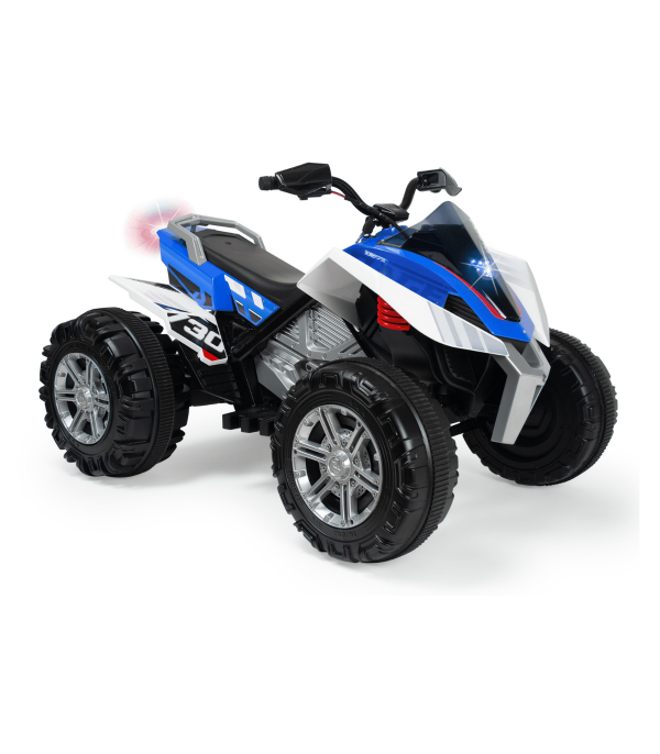 Atv electric pentru copii Injusa Quad Rage 12V, model silentios, pornire cu cheie, suspensii, frana electrica, 3 ani+ - 5