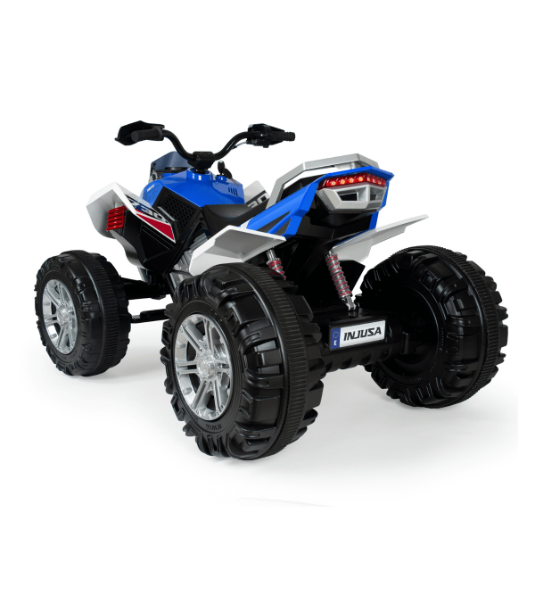 Atv electric pentru copii Injusa Quad Rage 12V, model silentios, pornire cu cheie, suspensii, frana electrica, 3 ani+ - 1