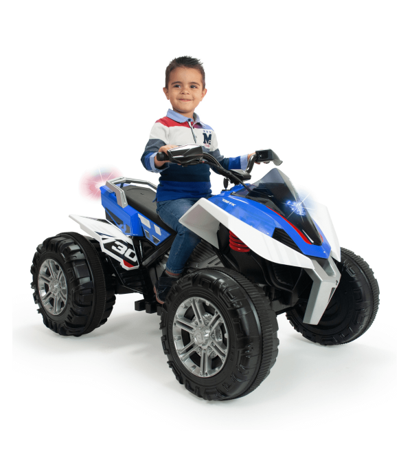Atv electric pentru copii Injusa Quad Rage 12V, model silentios, pornire cu cheie, suspensii, frana electrica, 3 ani+ - 3