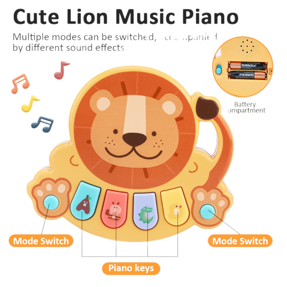 Antepremergator 2 in 1 educational, centru de activitati pentru copii Lion, cu ceas, angrenaje rotative, cos de baschet, dimensiune 49 x 41 x 33 cm - 3