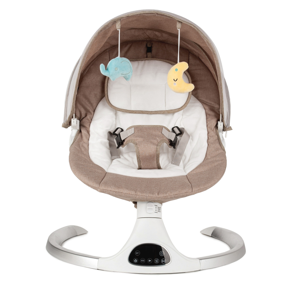 Balansoar electric Juju Serenity cu telecomanda, conectare la priza, greutate admisa 9 kg - 1 | YEO