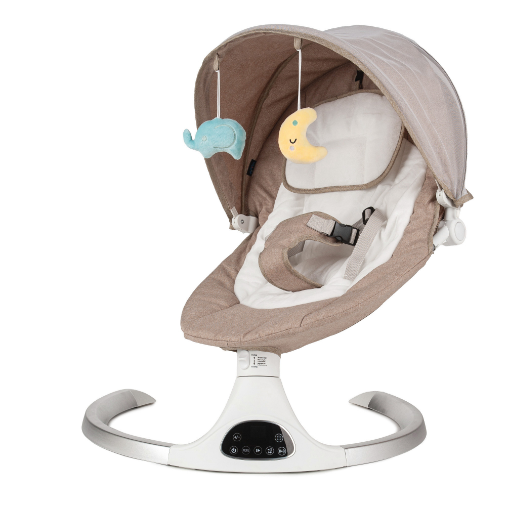 Balansoar electric Juju Serenity cu telecomanda, conectare la priza, greutate admisa 9 kg - 3 | YEO