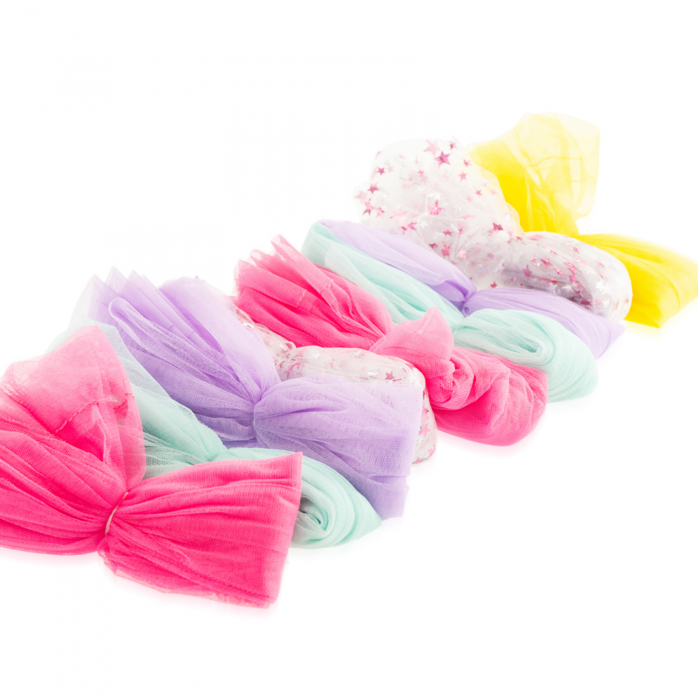 Baldachin pentru copii Girabrilla Tenda dei Sogni cu lumini LED si tulle colorat - 5