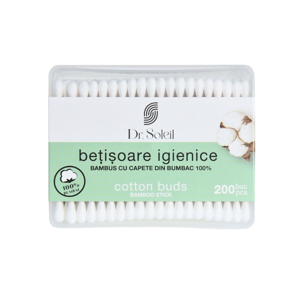 Betisoare igienice din bambus 200 bucati Dr Soleil - 3 | YEO