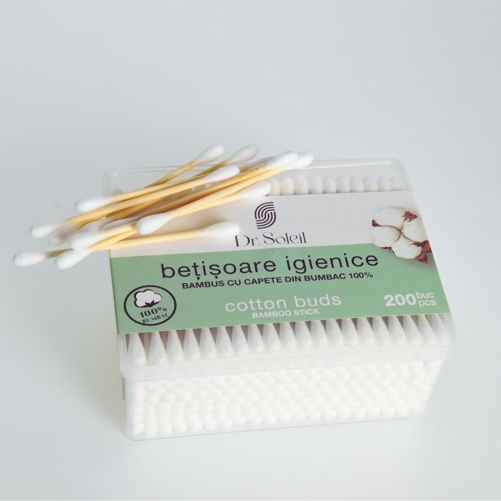 Betisoare igienice din bambus 200 bucati Dr Soleil - 2 | YEO