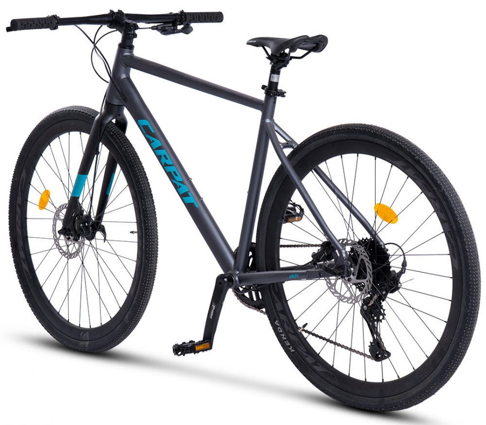Bicicleta Gravel Carpat ADV C28873A GriAlbastru, 28 inch, cadru aluminiu, 10 viteze, echipare Shimano Cues, frane Hidraulice X-Spark Disc - 1