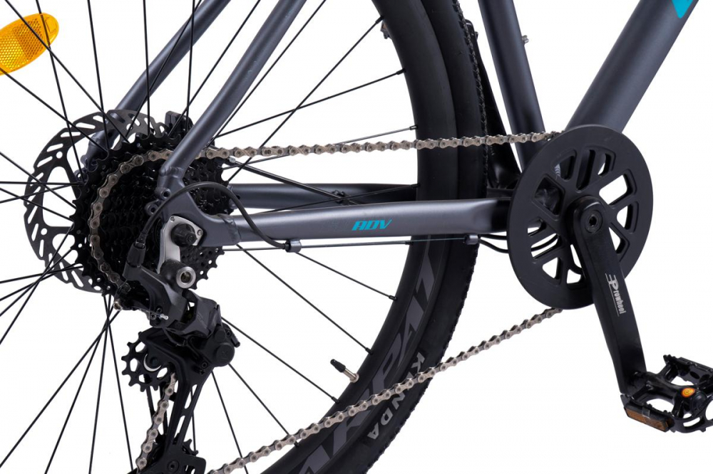 Bicicleta Gravel Carpat ADV C28873A GriAlbastru, 28 inch, cadru aluminiu, 10 viteze, echipare Shimano Cues, frane Hidraulice X-Spark Disc - 4