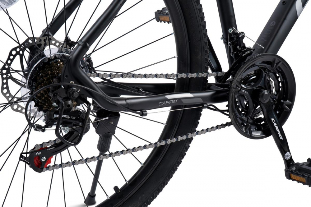 Bicicleta MTB Carpat Invictus C27357C NegruGri, roti 27.5 inch, inaltime utilizator 160-175 cm, greutate suportata 120 kg - 4