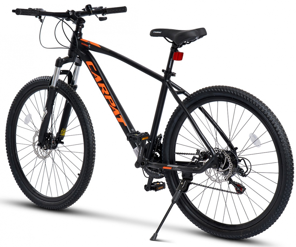 Bicicleta MTB Carpat Invictus C27357C NegruPortocaliu, roti 27.5 inch, inaltime utilizator 160-175 cm, greutate suportata 120 kg - 1