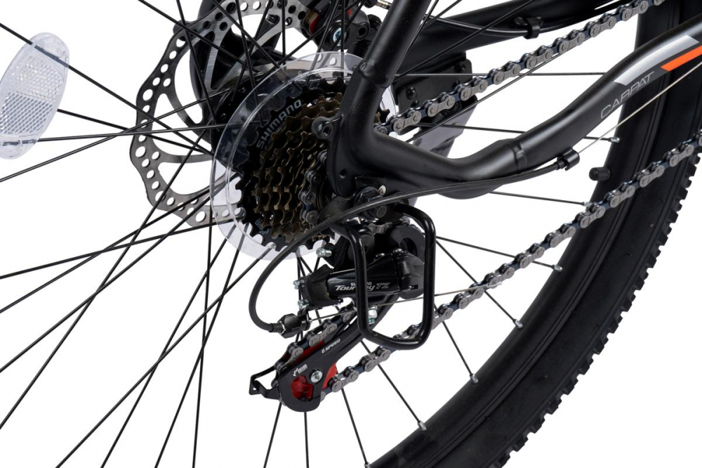 Bicicleta MTB Carpat Invictus C27357C NegruPortocaliu, roti 27.5 inch, inaltime utilizator 160-175 cm, greutate suportata 120 kg - 5