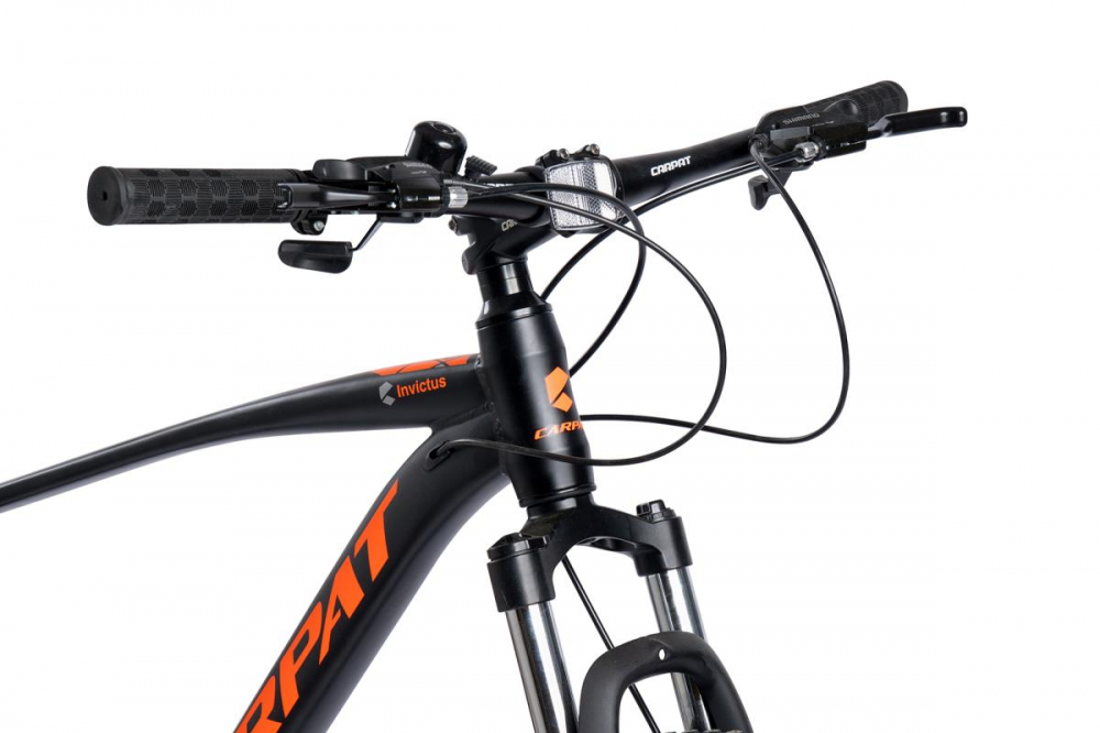 Bicicleta MTB Carpat Invictus C27357C NegruPortocaliu, roti 27.5 inch, inaltime utilizator 160-175 cm, greutate suportata 120 kg - 7