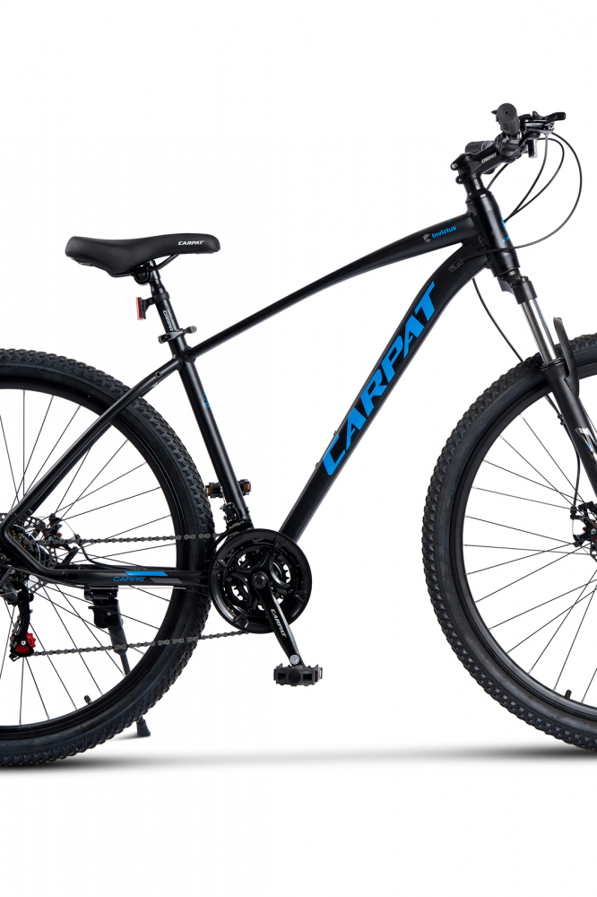 Bicicleta MTB Carpat Invictus C2957C NegruAlbastru, roti 29 inch, transmisie Shimano Tourney, 21 viteze, cadru aluminiu - 3