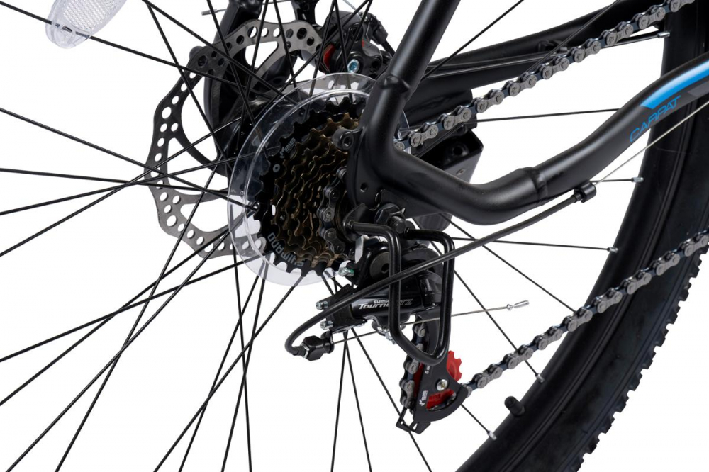 Bicicleta MTB Carpat Invictus C2957C NegruAlbastru, roti 29 inch, transmisie Shimano Tourney, 21 viteze, cadru aluminiu - 5