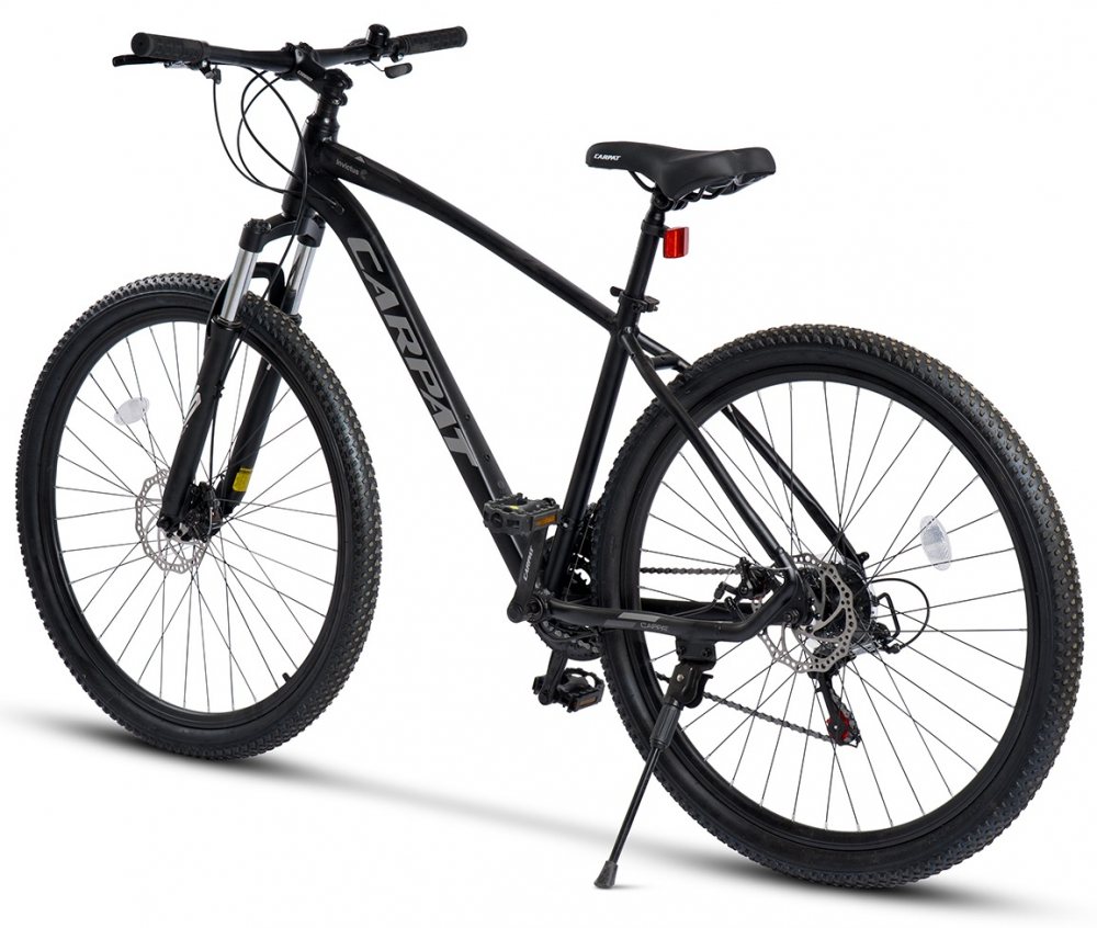 Bicicleta MTB Carpat Invictus C2957C NegruGri, roti 29 inch, transmisie Shimano Tourney, 21 viteze, cadru aluminiu - 1