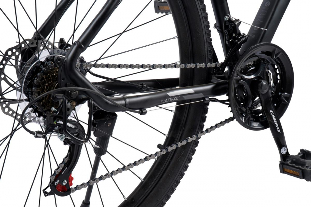 Bicicleta MTB Carpat Invictus C2957C NegruGri, roti 29 inch, transmisie Shimano Tourney, 21 viteze, cadru aluminiu - 3