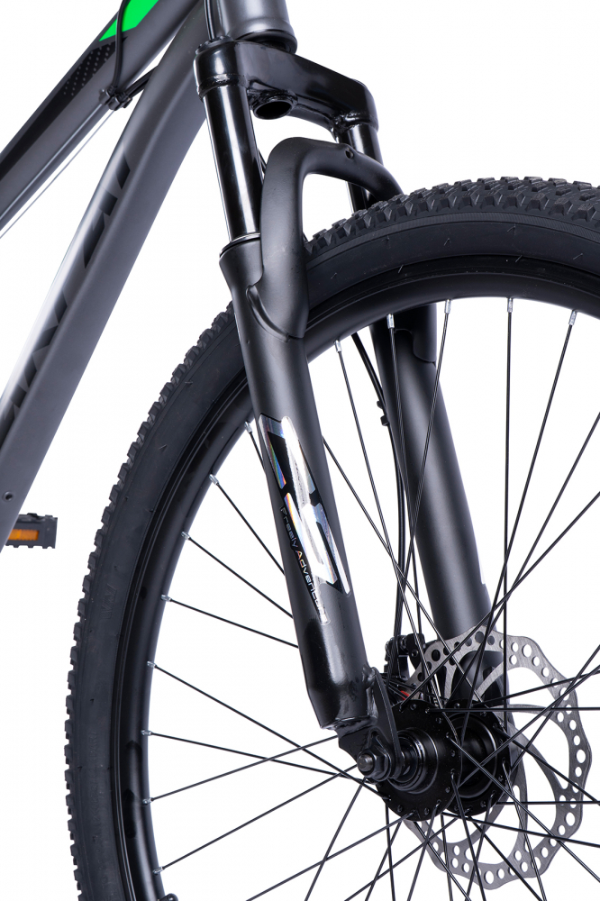Bicicleta MTB Full-Suspension E-Carpat E2660A GriNegruVerde, roti 26 inch, 150-165 cm inch, greutate suportata 100 kg - 6