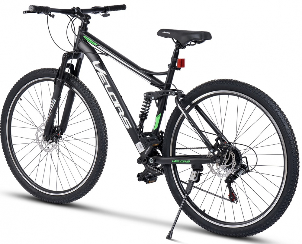 Bicicleta MTB Full-Suspension Velors Matador V2960G NegruAlbVerde, roti 29 inch, inaltime utilizator 170-195 cm, greutate suportata 120 kg - 1